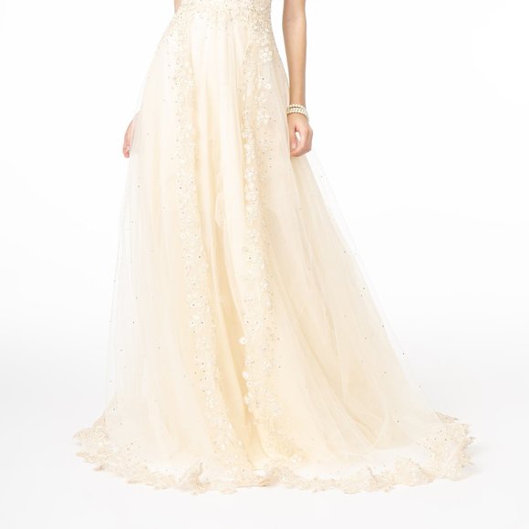 NEW Scoop Neck A-Line Shape Evening Dress GSGL2882 - Picture 4 of 5